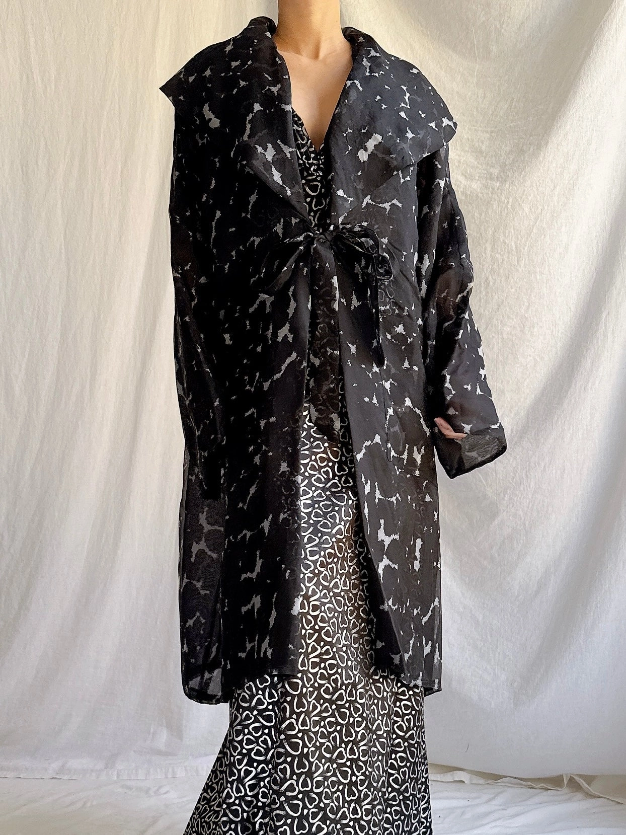 Vintage Silk Organza Duster - OSFM