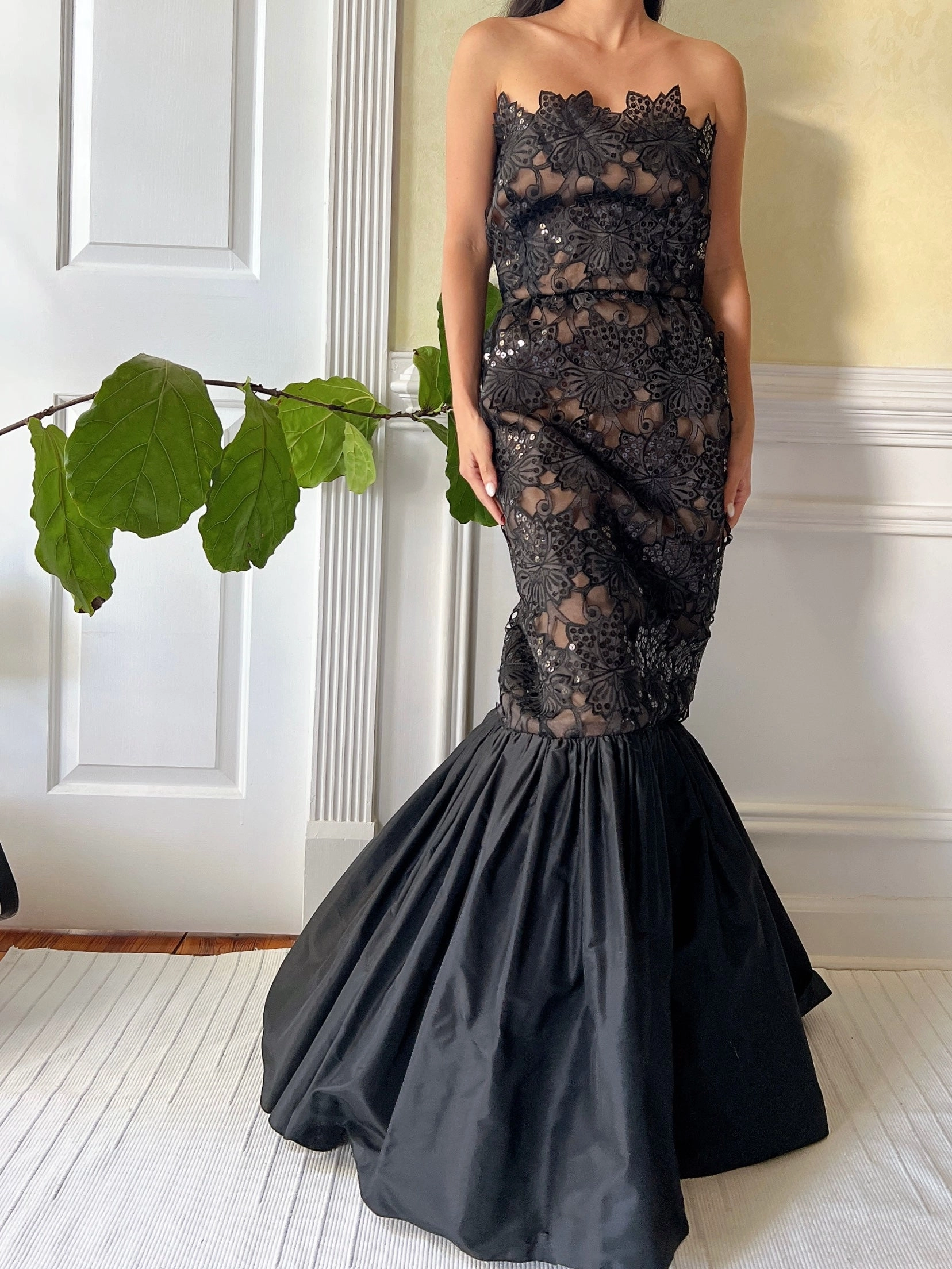 Vintage Strapless Gown - XS