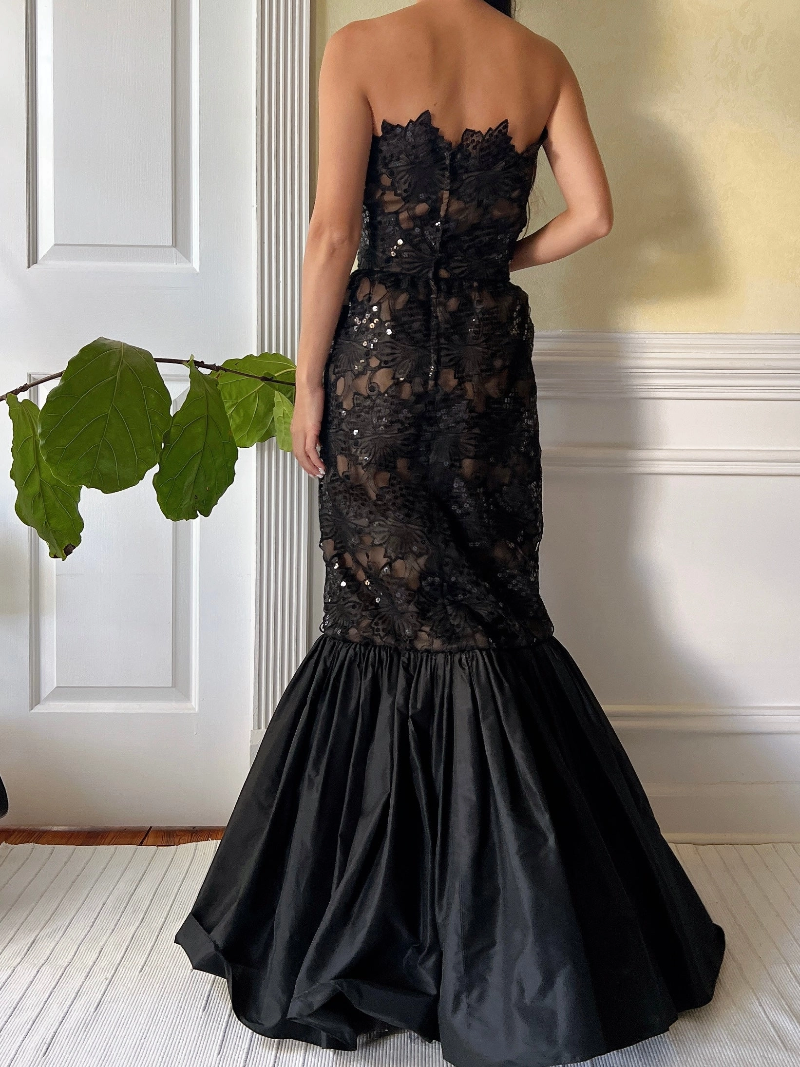 Vintage Strapless Gown - XS