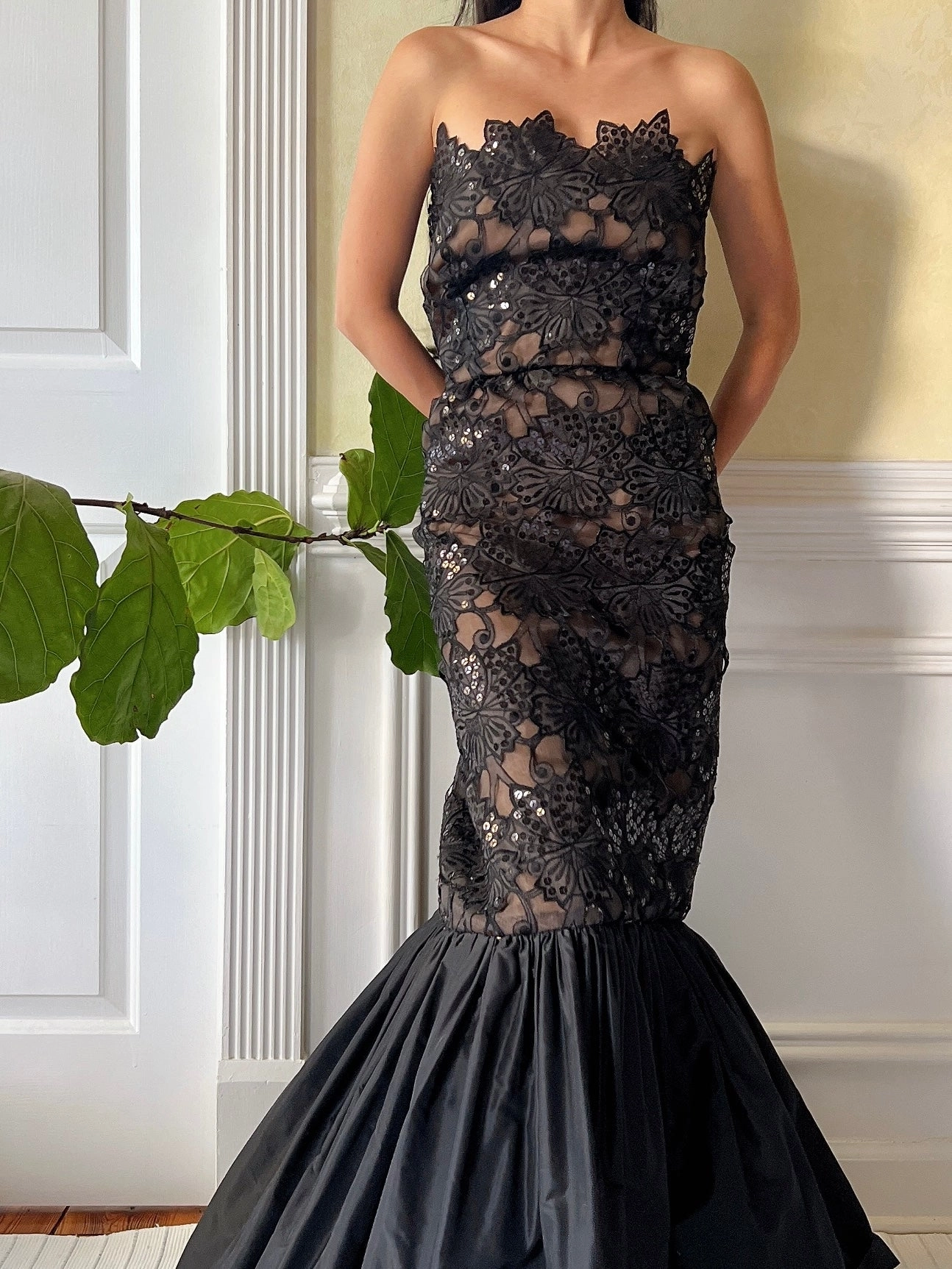 Vintage Strapless Gown - XS
