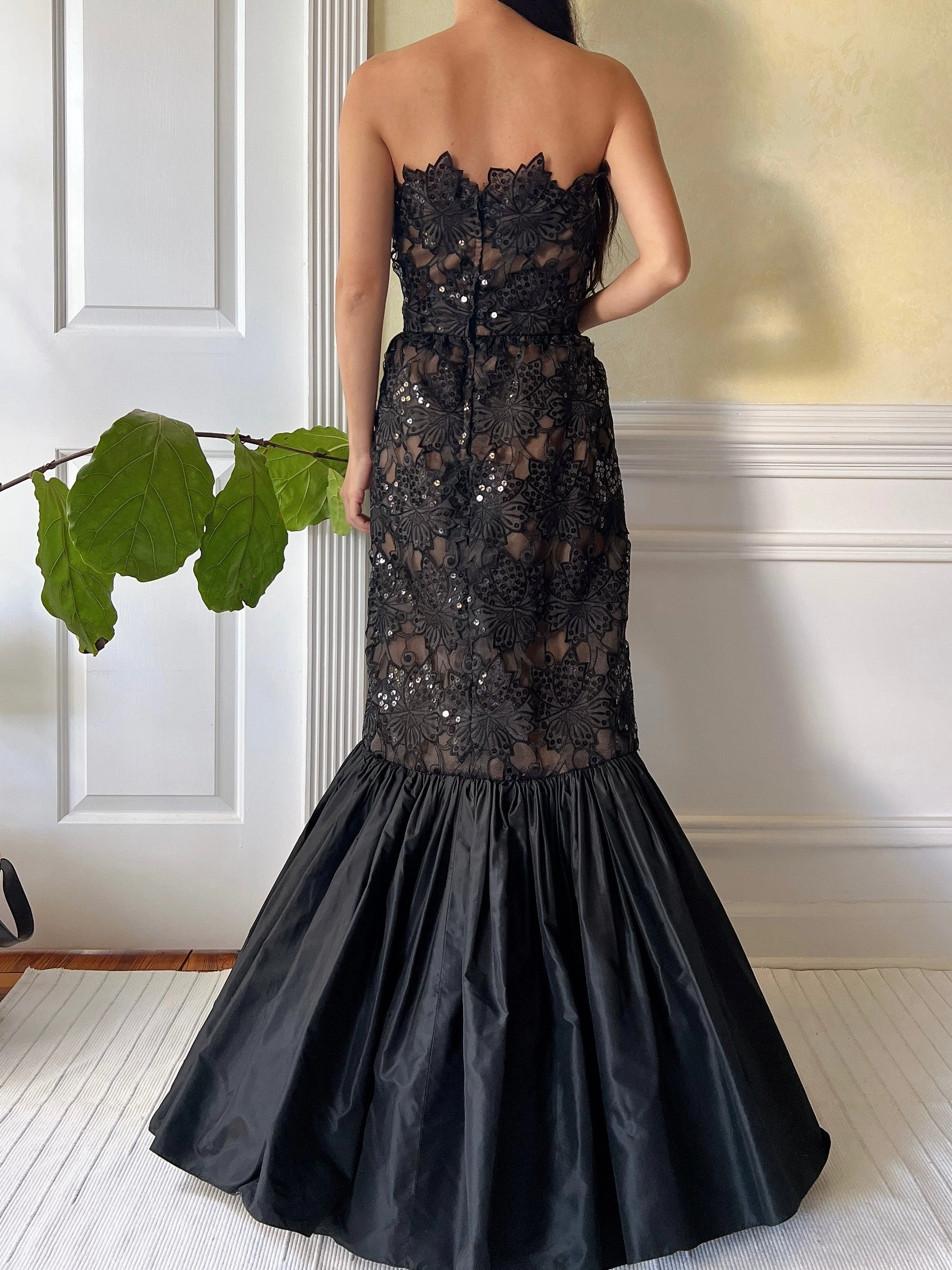 Vintage Strapless Gown - XS