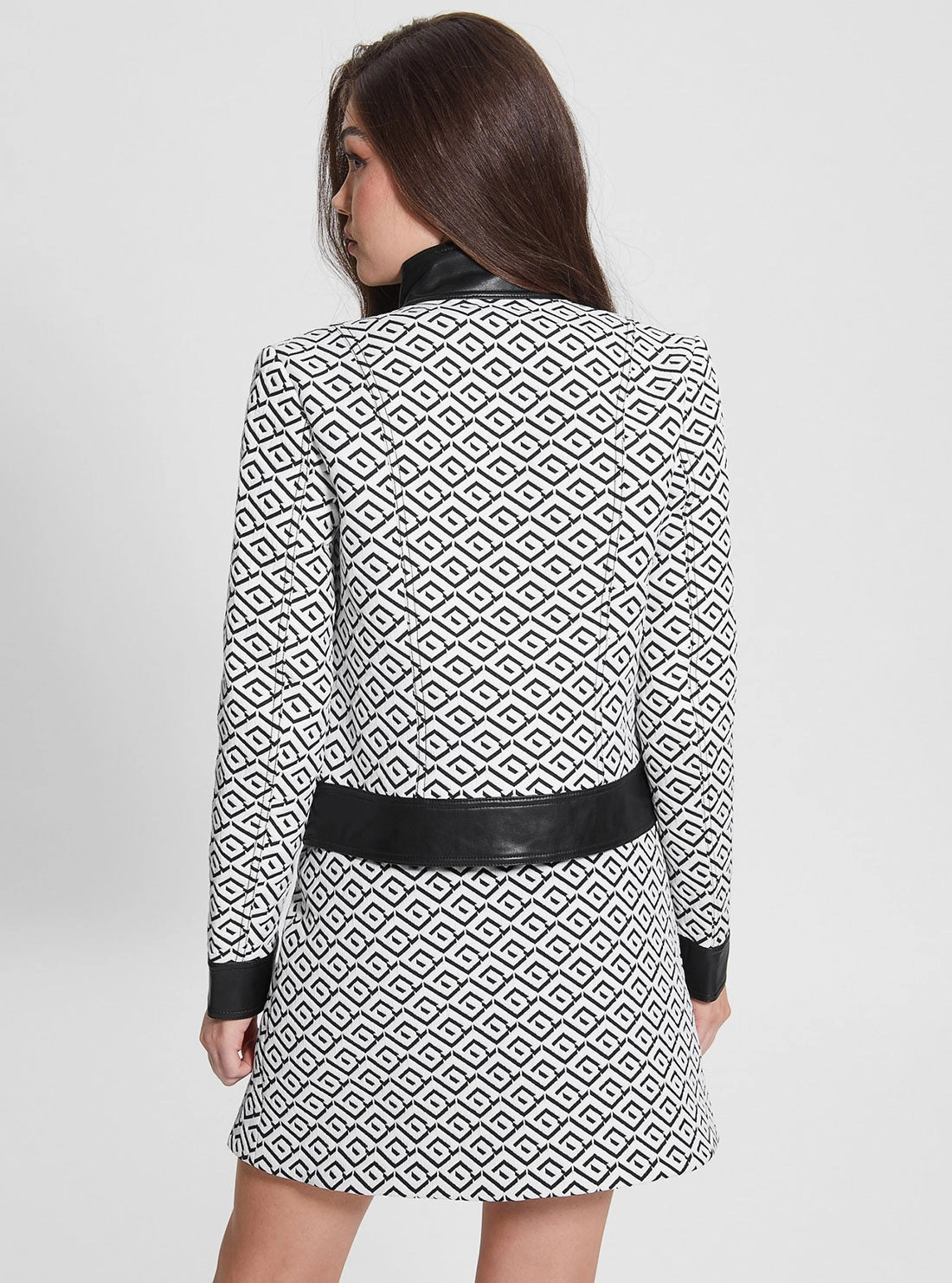 White Black Logo Greta Jacket