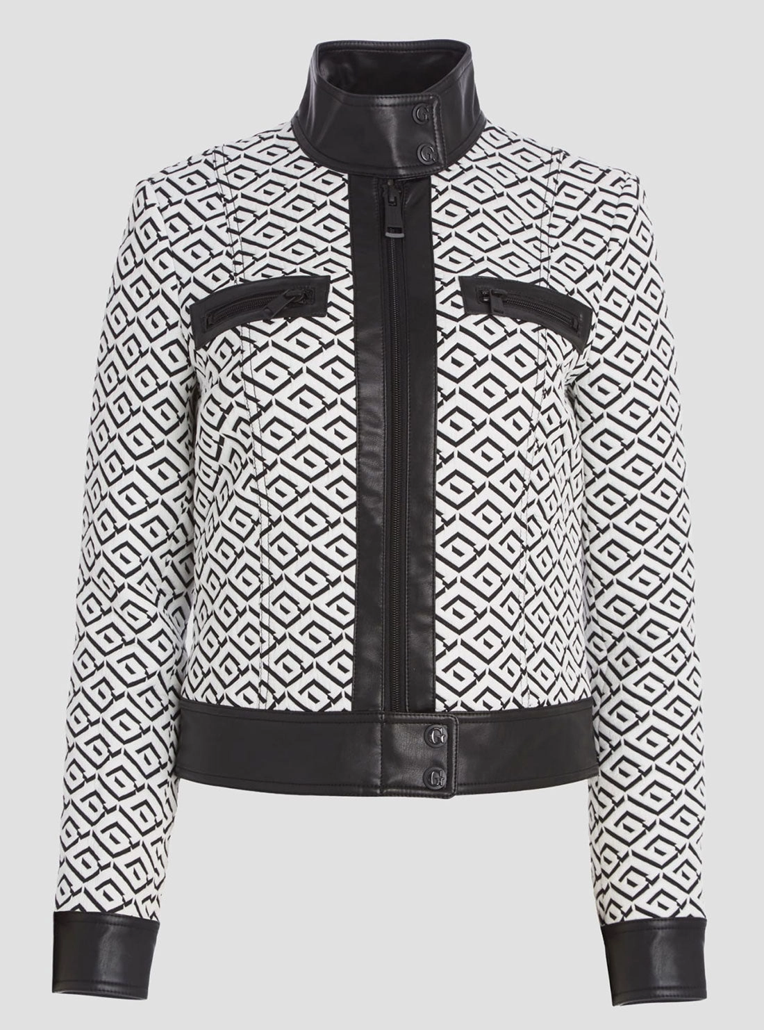 White Black Logo Greta Jacket