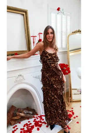 Wild Side Ruffle Maxi Dress