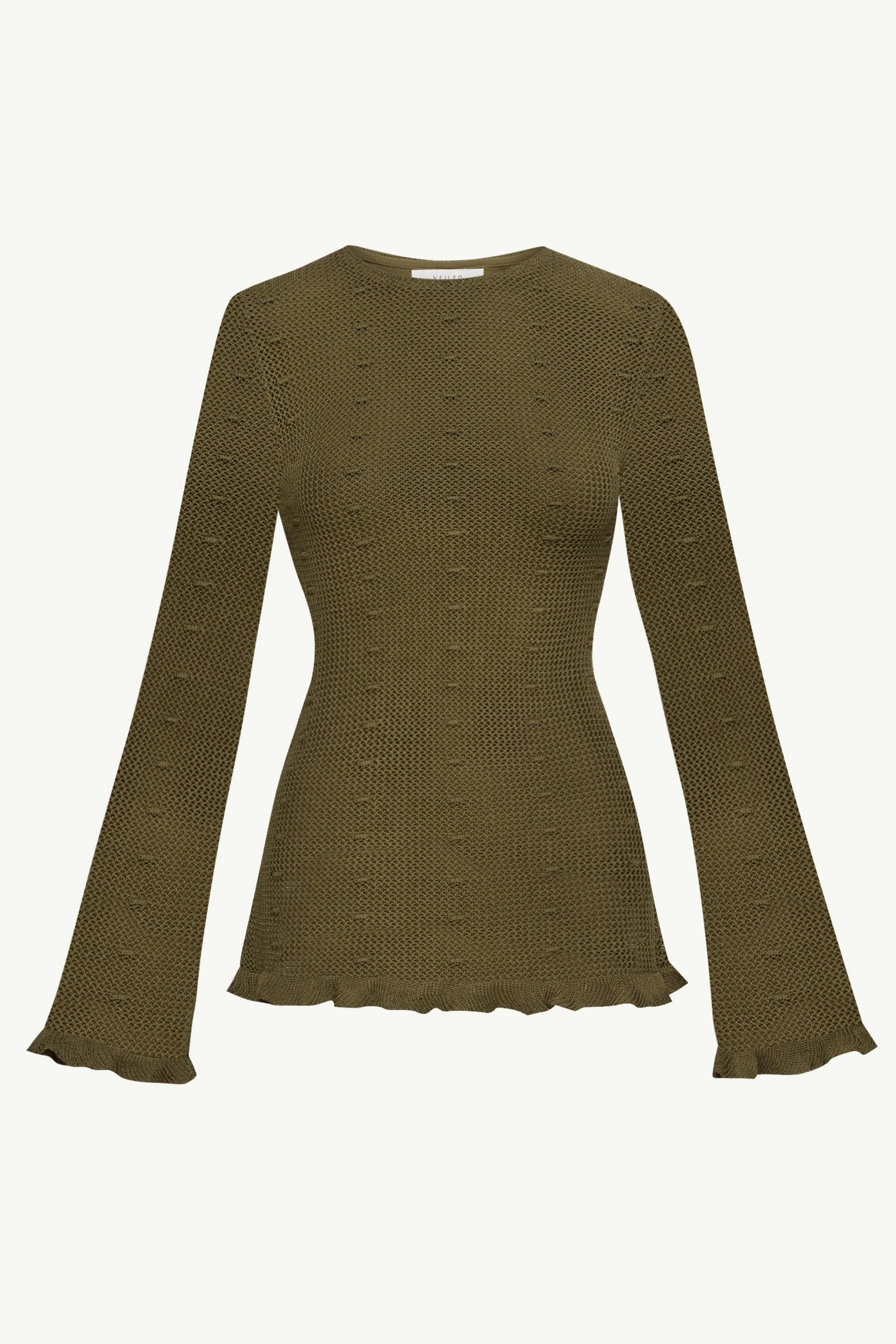 Yara Crochet Top - Dark Olive