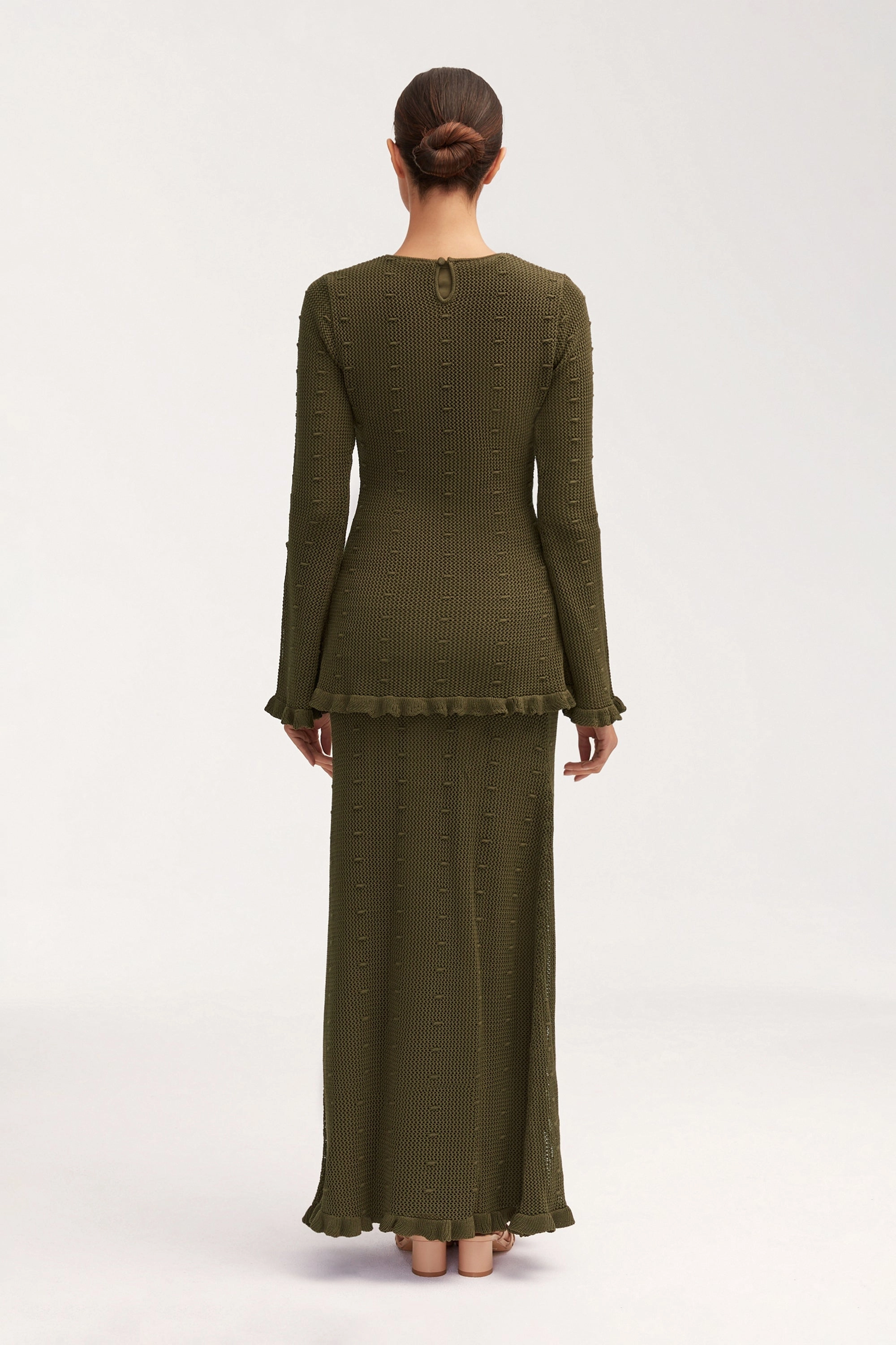 Yara Crochet Top - Dark Olive