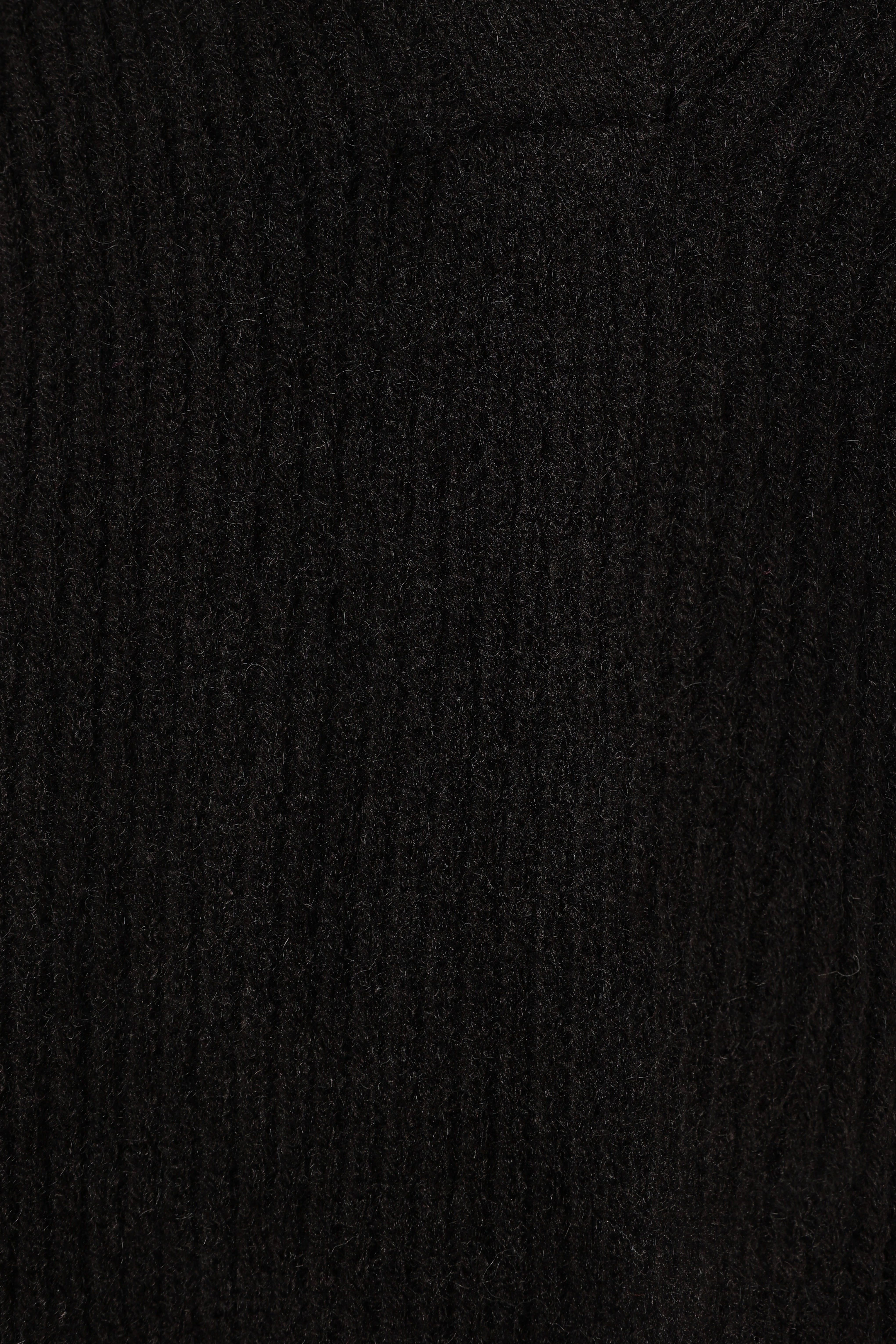 Zala Vneck Collar Knit Sweater - Black